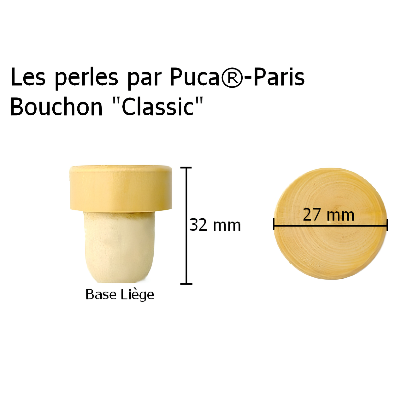 Classic Bottle Stopper Base, par Puca, for Gedeon Pattern