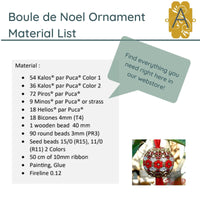 Boule de Noel 2021 Ornament Pattern par Puca - The Argus Collection