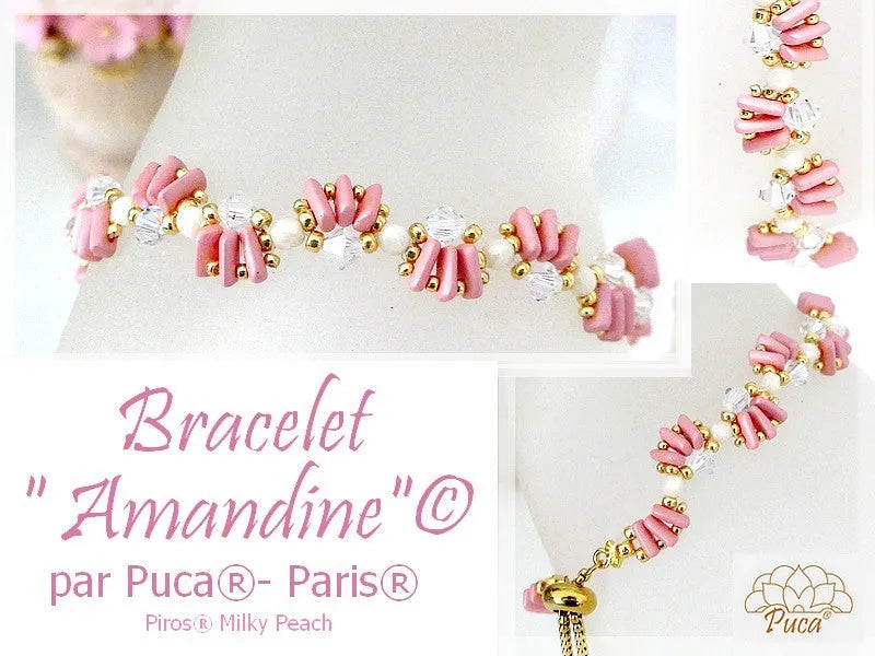 Amandine Bracelet Pattern par Puca® - The Argus Collection