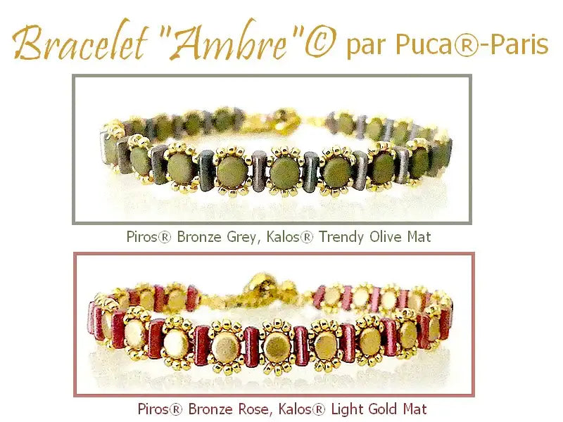 Ambre Bracelet Pattern par Puca® - The Argus Collection