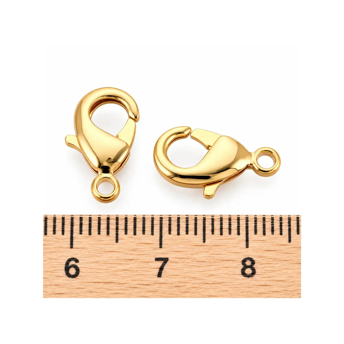 BrassLobsterClasp-15mm-Example1 - The Argus Collection