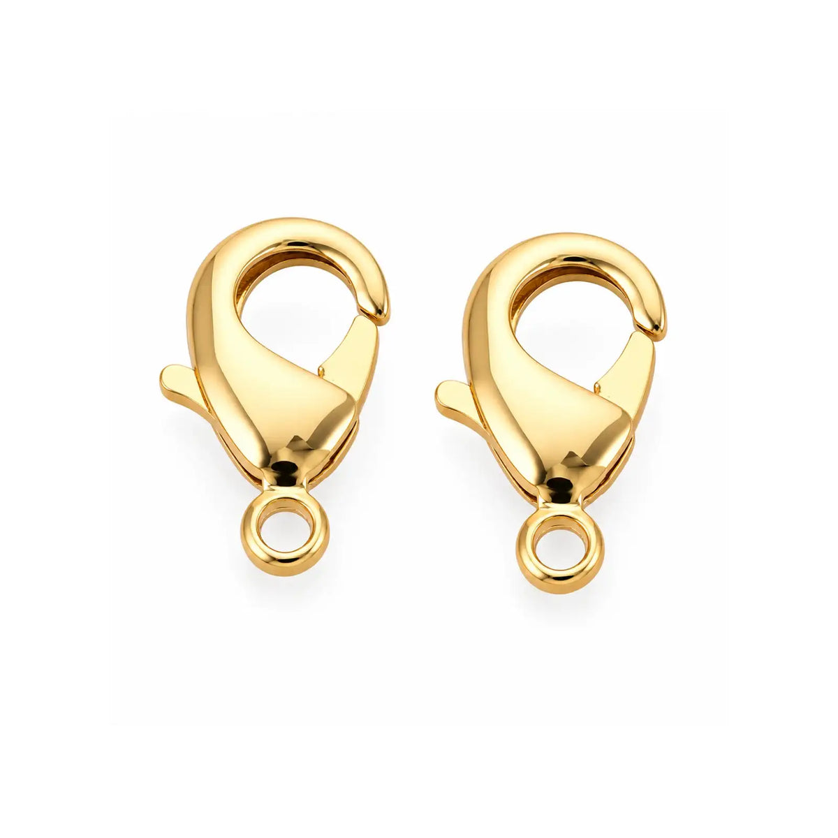 BrassLobsterClasp-15mm-Gold - The Argus Collection