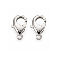 BrassLobsterClasp-15mm-Platinum - The Argus Collection