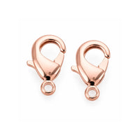 BrassLobsterClasp-15mm-RoseGold - The Argus Collection