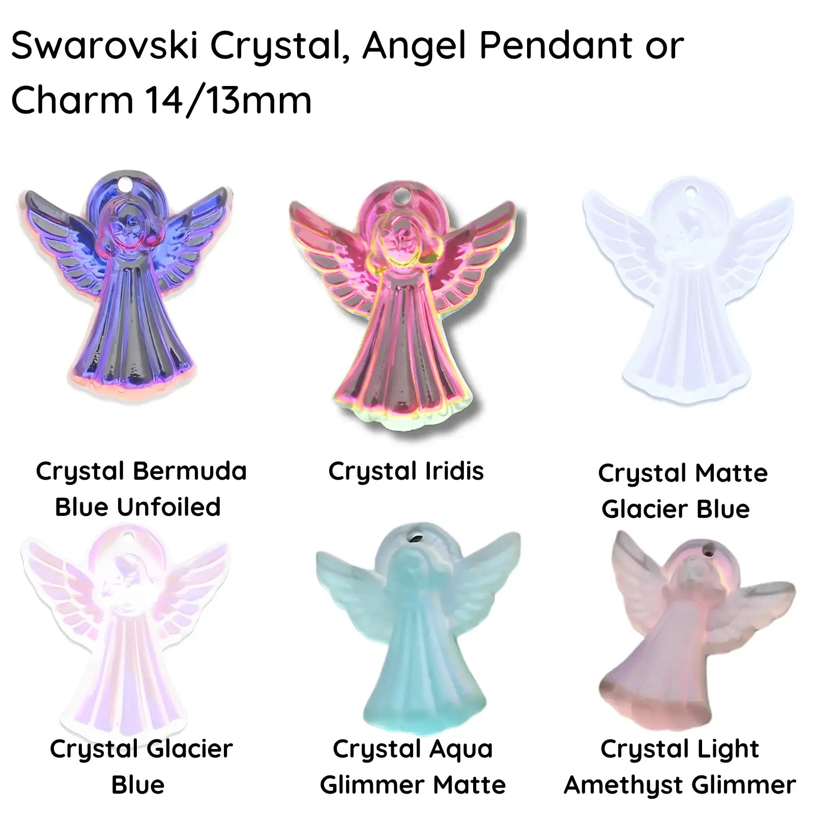 Swarovski Vintage Crystal Angel Pendant or Charm