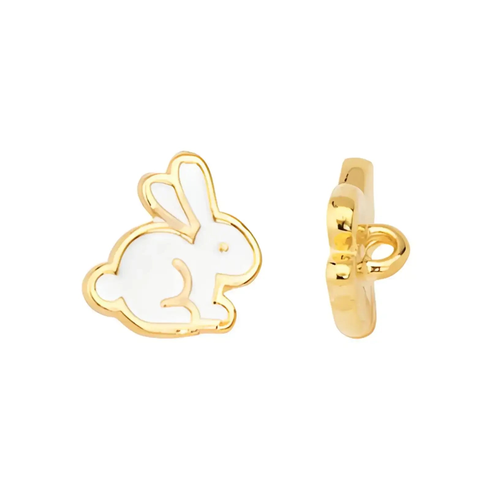 Bunny Buttons, 24K Gold Plate, 2 Pcs - The Argus Collection