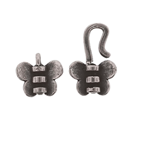 Butterfly Hook & Eye, Crimp End & Clasp