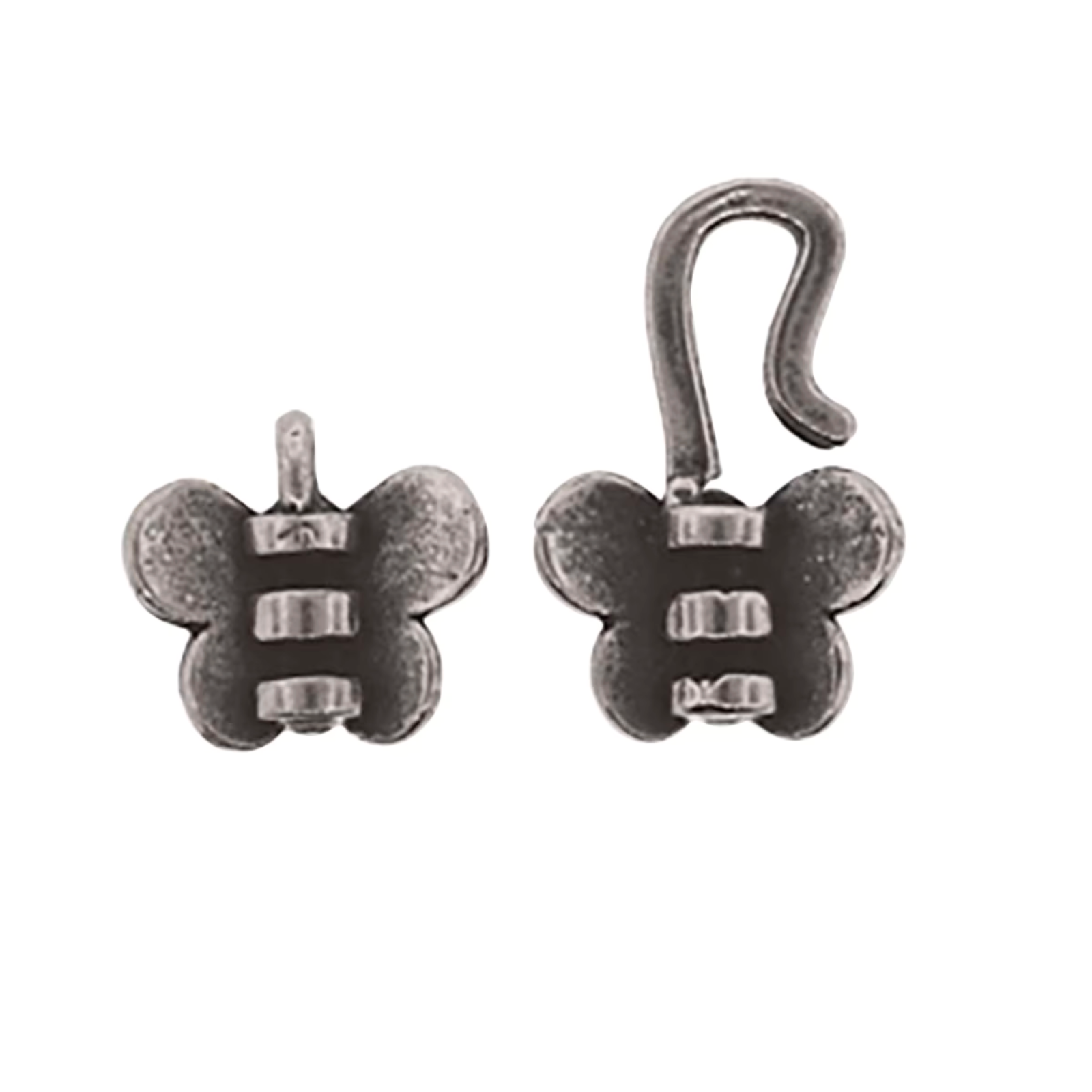 Butterfly Hook & Eye, Crimp End & Clasp