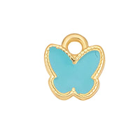Butterfly Pendant or Charm, 24K Gold Plated, 2 Pcs - The Argus Collection