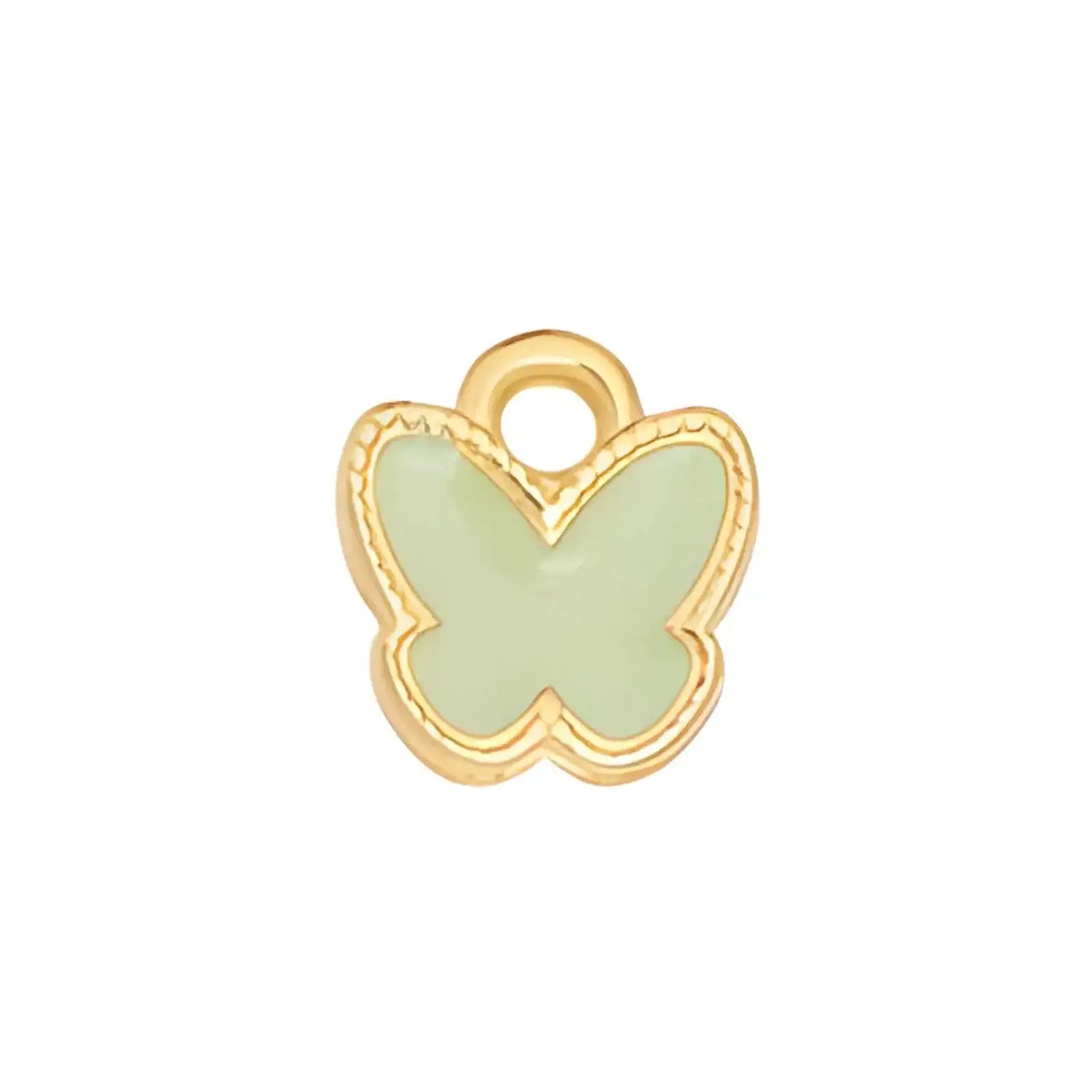 Butterfly Pendant or Charm, 24K Gold Plated, 2 Pcs - The Argus Collection
