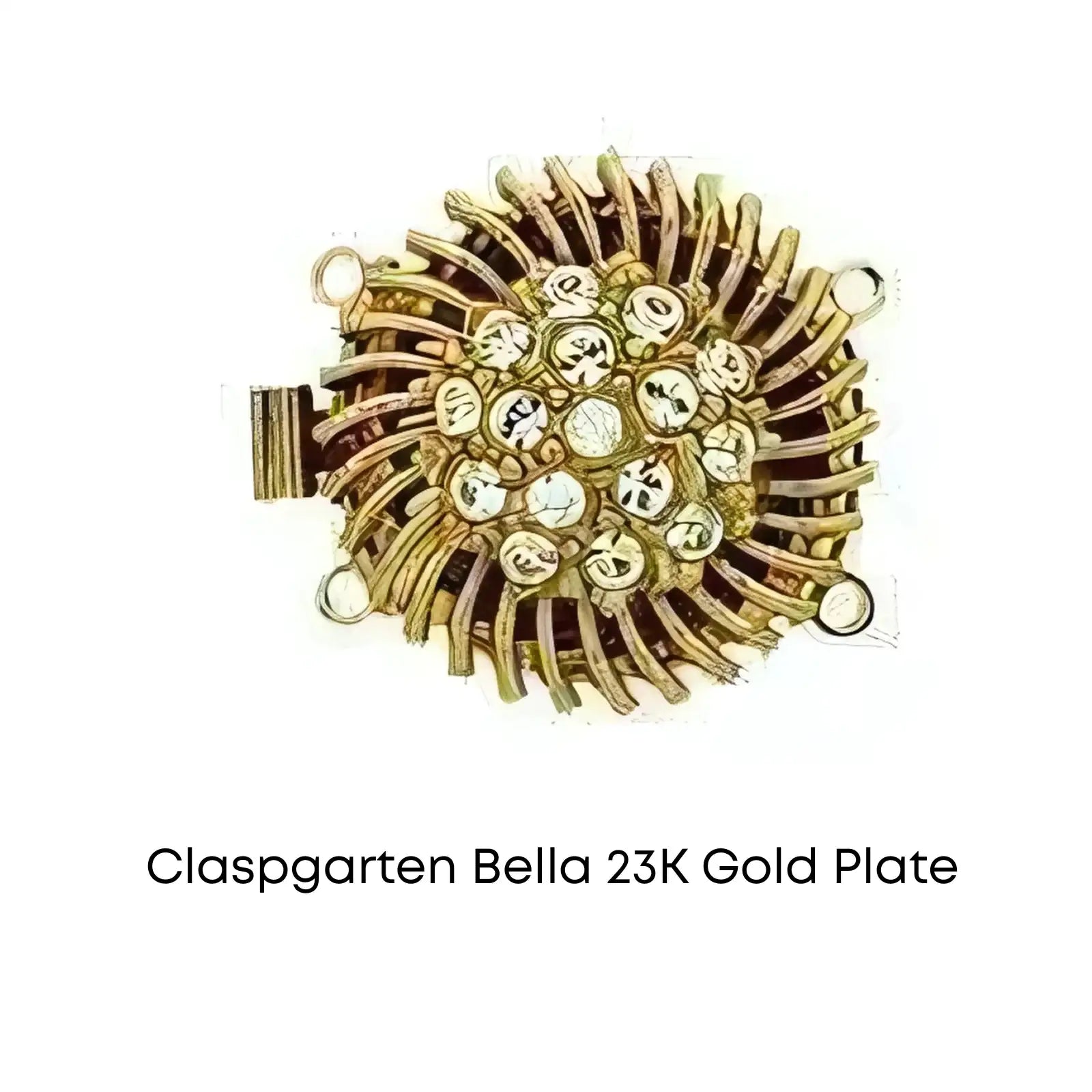 Claspgarten Bella, 2-Strand Box Clasp with Austrian Crystals, 2 Finishes - The Argus Collection