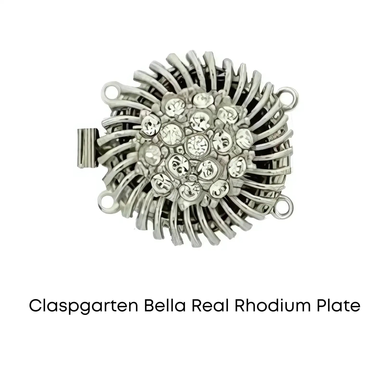 Claspgarten Bella, 2-Strand Box Clasp with Austrian Crystals, 2 Finishes - The Argus Collection