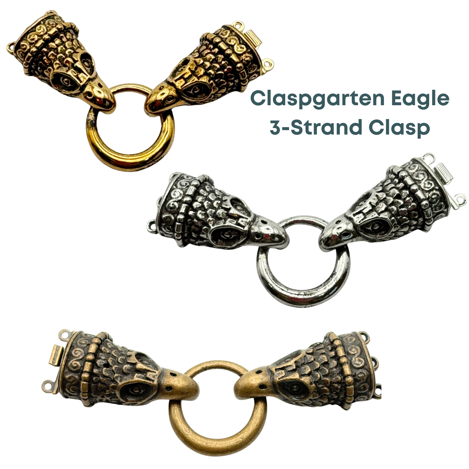 Claspgarten Eagle, 3-Strand Clasp