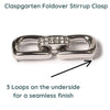 Claspgarten, 3-Strand Foldover Clasp - The Argus Collection