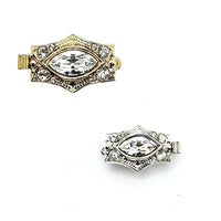 Claspgarten Gatsby, 1-Strand Box Clasp, 2 Finishes - The Argus Collection