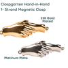 Hand-in-Hand, Claspgarten, 1-Strand Magnetic Clasp, 2 Finishes - The Argus Collection