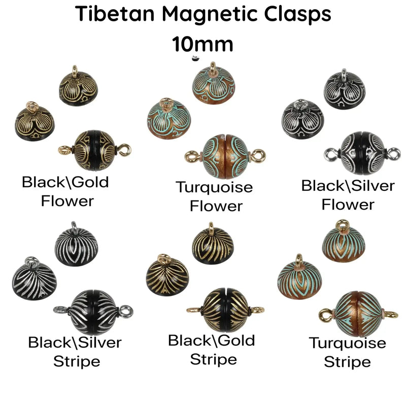 Claspgarten Mini-Tibetan, 10mm Magnetic Clasps - The Argus Collection