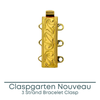 Claspgarten Nouveau, 3-Strand Clasp, 2 Finishes