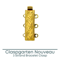 Claspgarten Nouveau, 3-Strand Clasp, 2 Finishes
