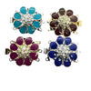 Claspgarten Petal, 3-Strand Box Clasp, 5 Colours - The Argus Collection