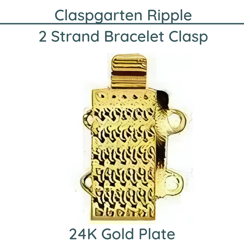 Ripple 2-Strand Box Clasp, in 2 Finishes