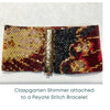 Shimmer, 5-Strand Bracelet Clasp, by Claspgarten, 25x19mm - The Argus Collection