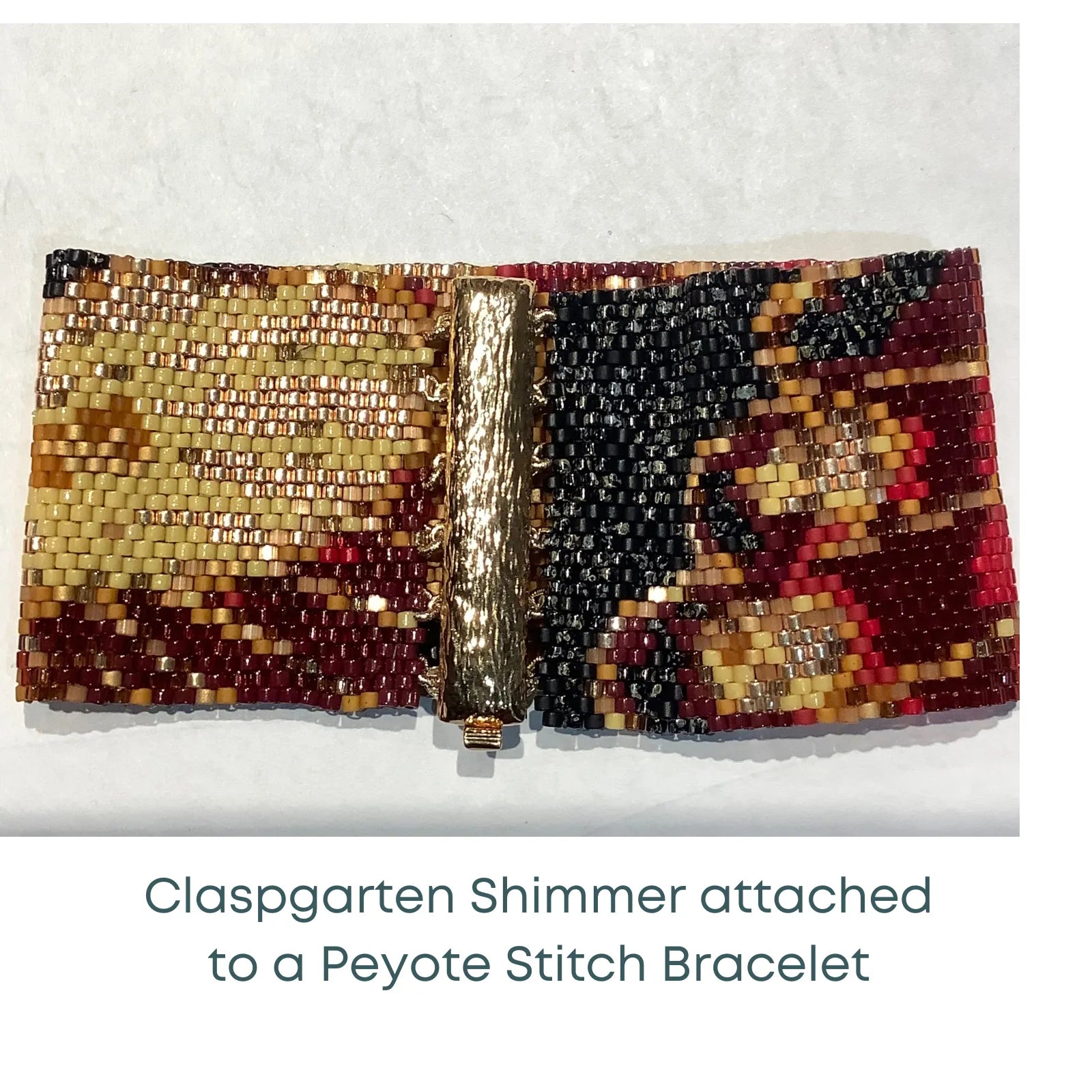 Shimmer, 5-Strand Bracelet Clasp, by Claspgarten, 25x19mm - The Argus Collection