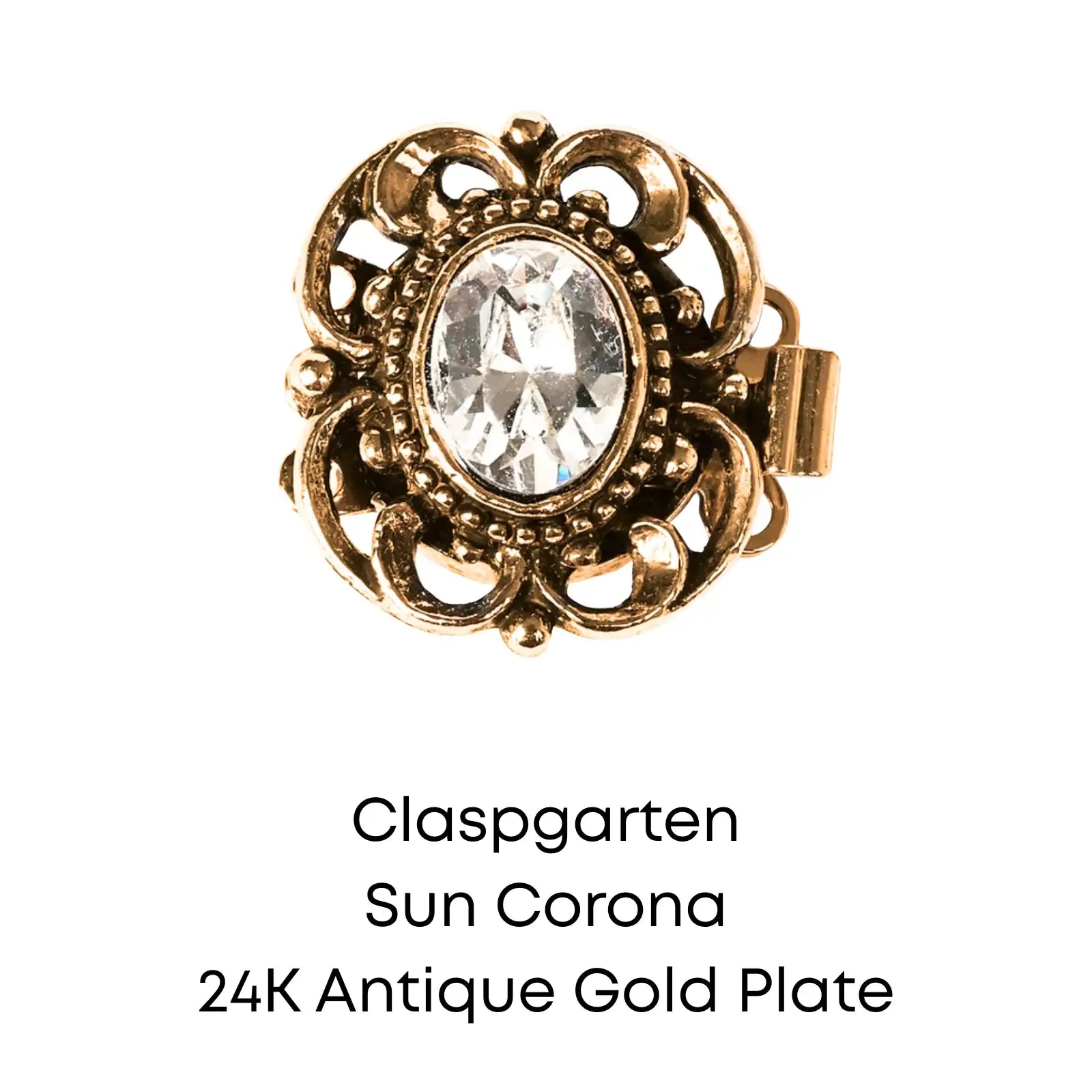 Claspgarten Sun Corona, 3-Strand Box Clasp - The Argus Collection