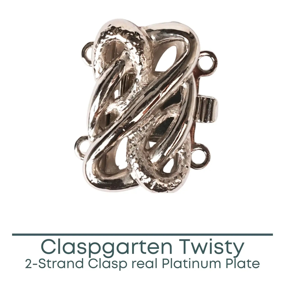 Claspgarten Twisty, 2-Strand Box Clasp - The Argus Collection