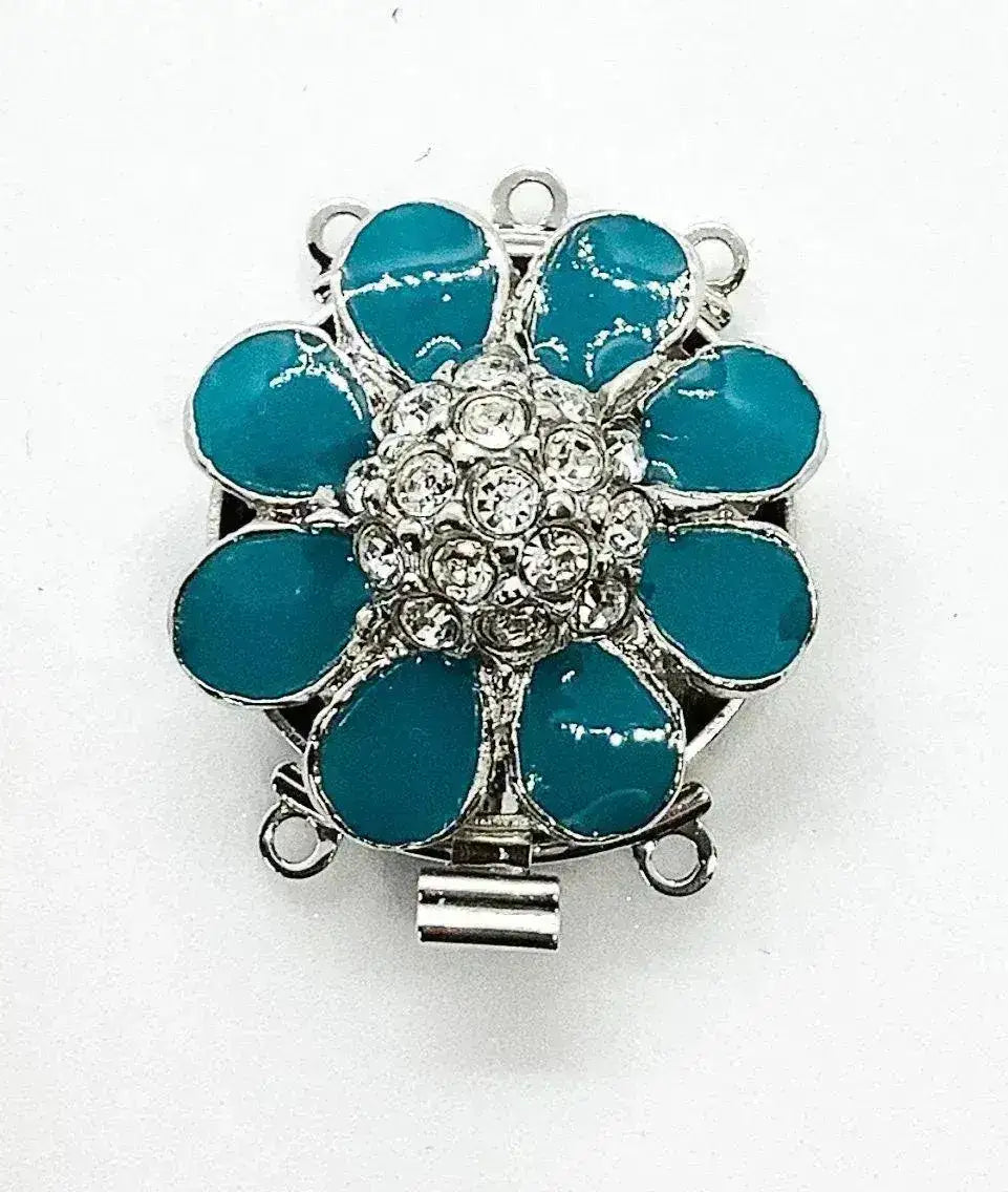 Petal 3-Strand Box Clasp in 5 Colours - The Argus Collection