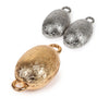 Claspgarten Brushed Oval, Magnetic Clasp, 1-Strand - The Argus Collection