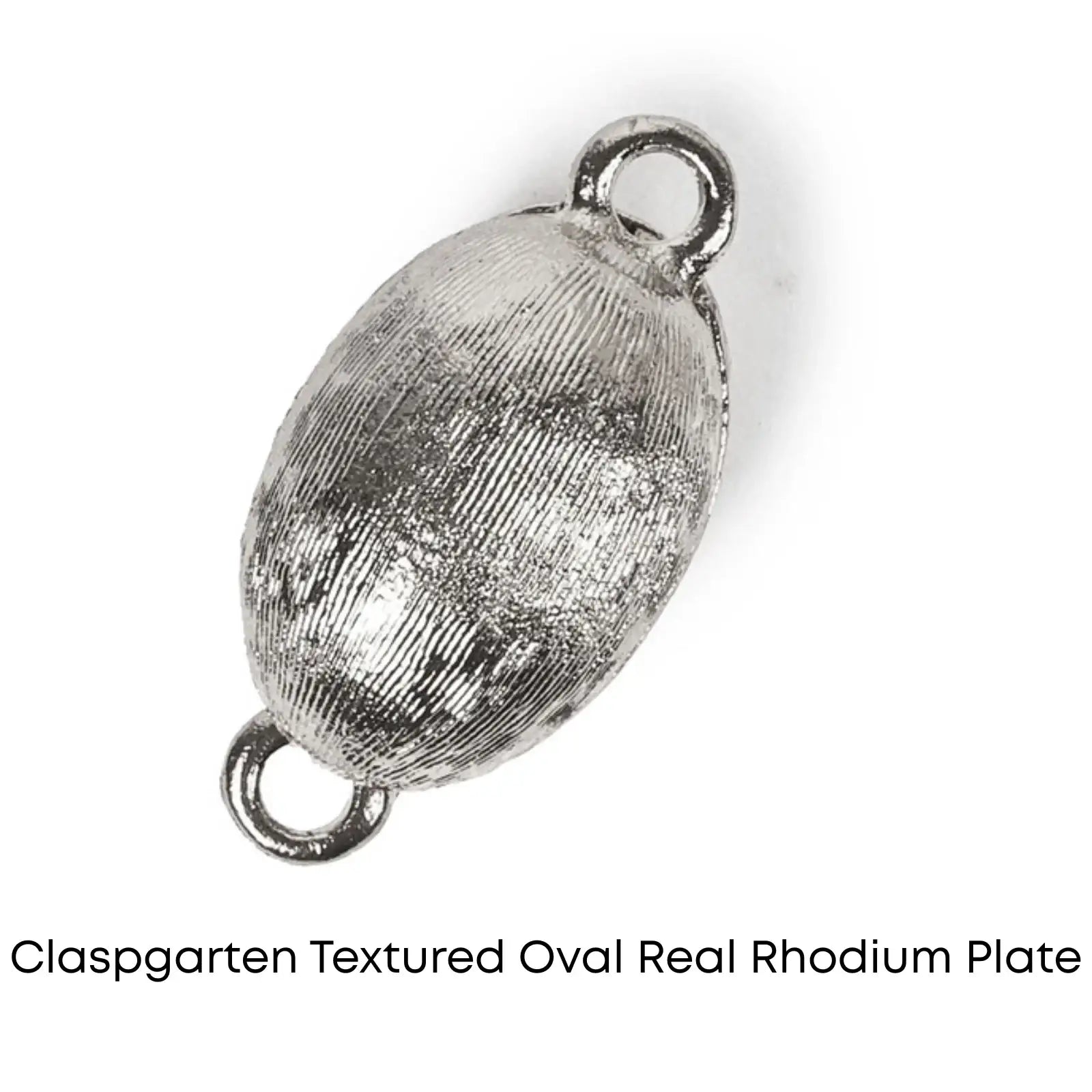 Claspgarten Brushed Oval, Magnetic Clasp, 1-Strand - The Argus Collection