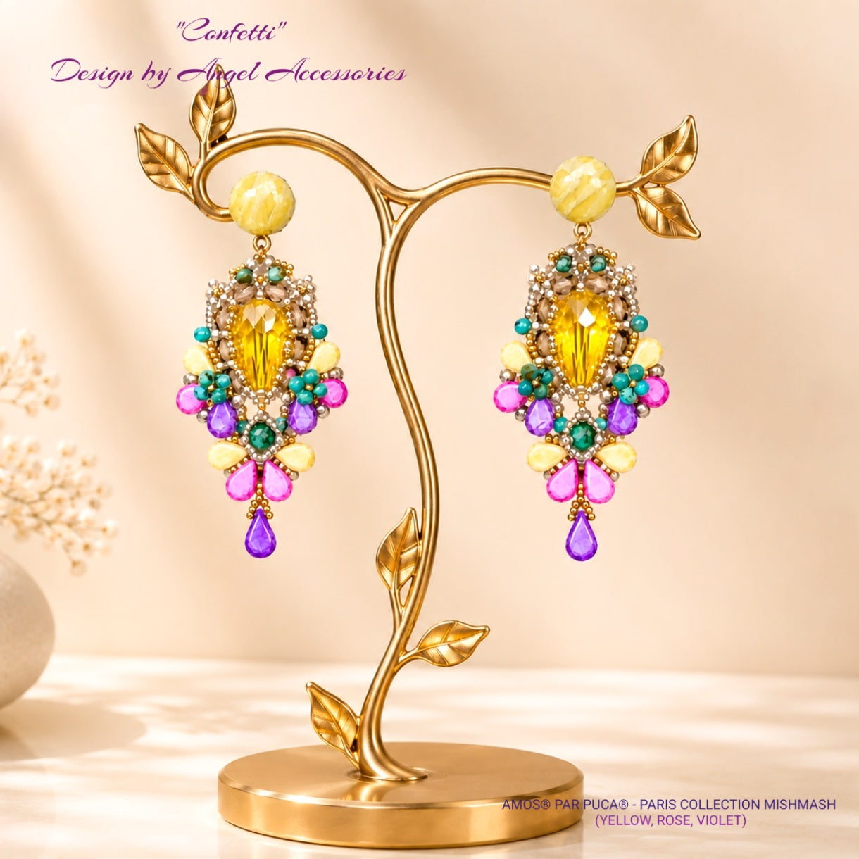 Confetti Earrings Pattern by Angel Accessories