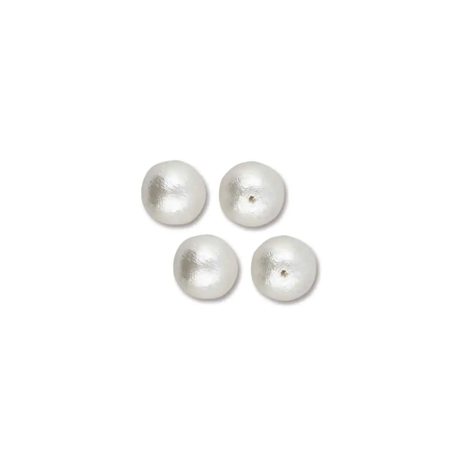 Cotton Pearls by Miyuki, White, 12, 14 & 20mm