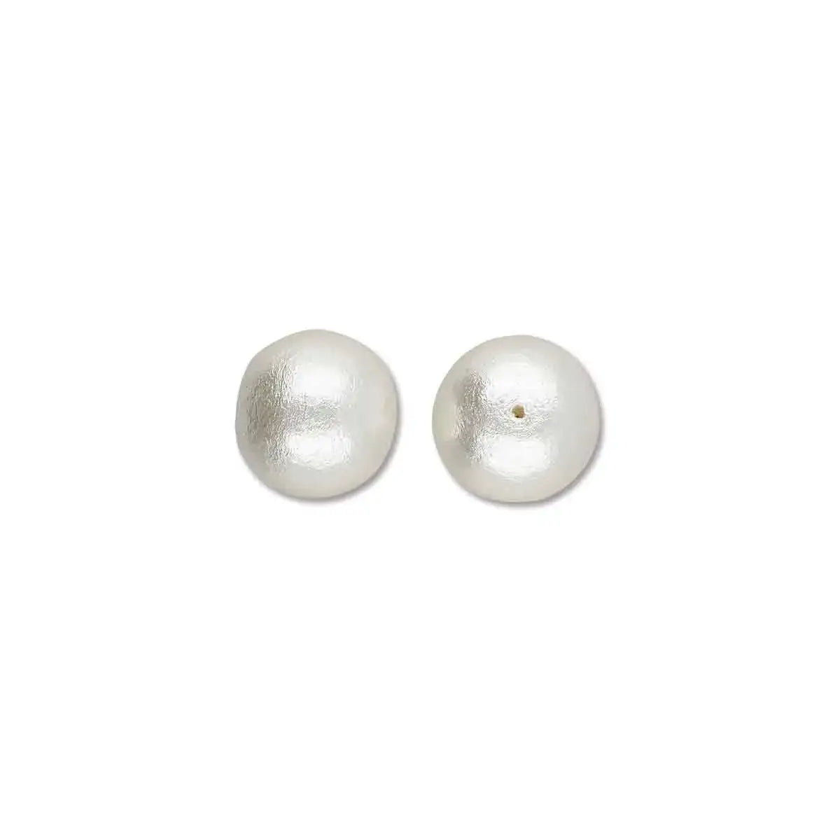 Cotton Pearls by Miyuki, White, 12, 14 & 20mm