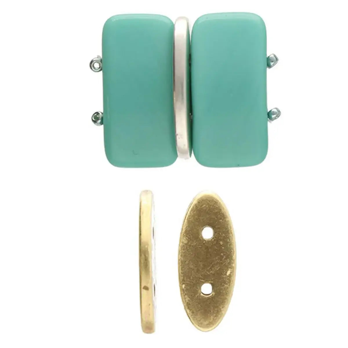 Cymbal Aselinos Carrier Bead Substitute or Spacer, 4 Pcs