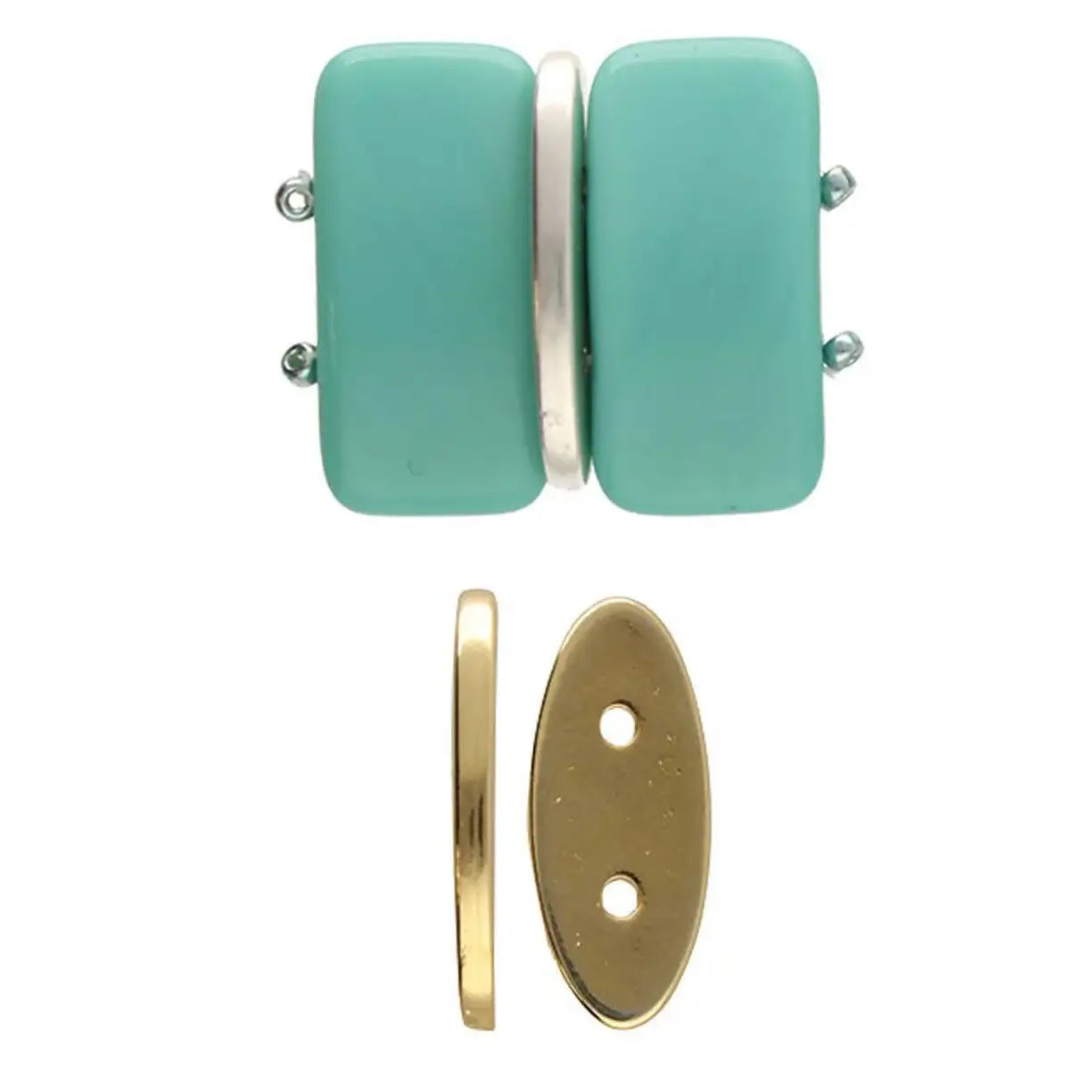 Cymbal Aselinos Carrier Bead Substitute or Spacer, 4 Pcs