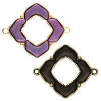 Cymbal Notino Chevron Bead Connector with Glue-in Elements, 1 pc.