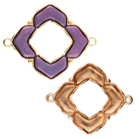 Cymbal Notino Chevron Bead Connector with Glue-in Elements, 1 pc.