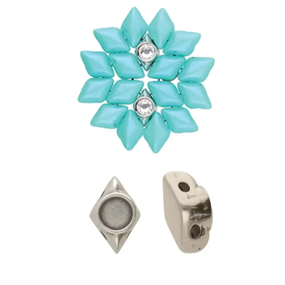 Cymbal Areti, Gemduo Bead Substitute, 4 Pcs.