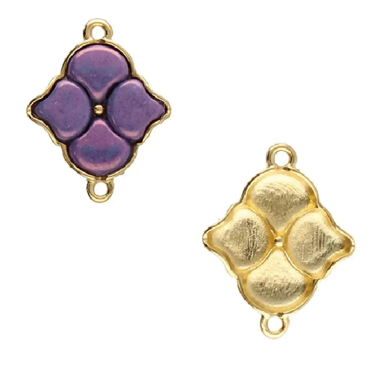 Cymbal Kalogeri Ginko Bead Connector, 1 pc