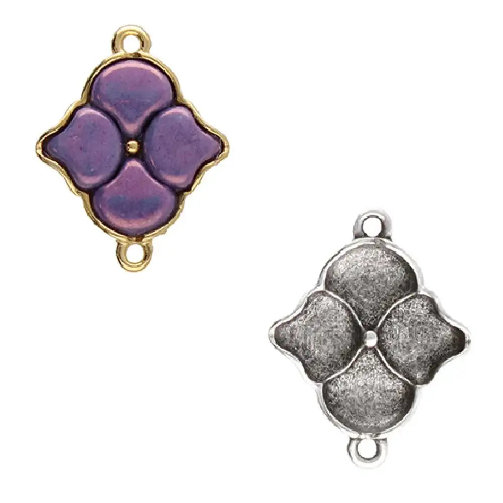 Cymbal Kalogeri Ginko Bead Connector, 1 pc