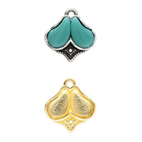 Cymbal Kanala Paisley Charm or Pendant Setting, 2 Pcs.