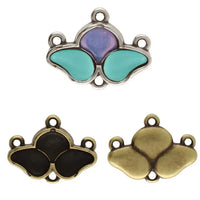 Cymbal Episkopi Paisley & Ginko Bead Connectors, 2 pcs