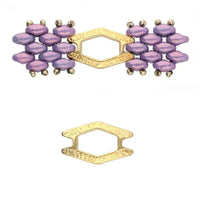 Cymbal Alado, Superduo Bead Connector or Link, 2 Pcs.