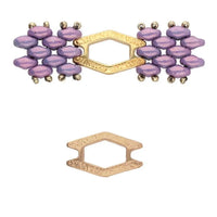 Cymbal Alado, Superduo Bead Connector or Link, 2 Pcs.