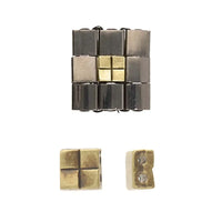 Cymbal Voutakos, Tila Bead Substitute, 5 Pcs