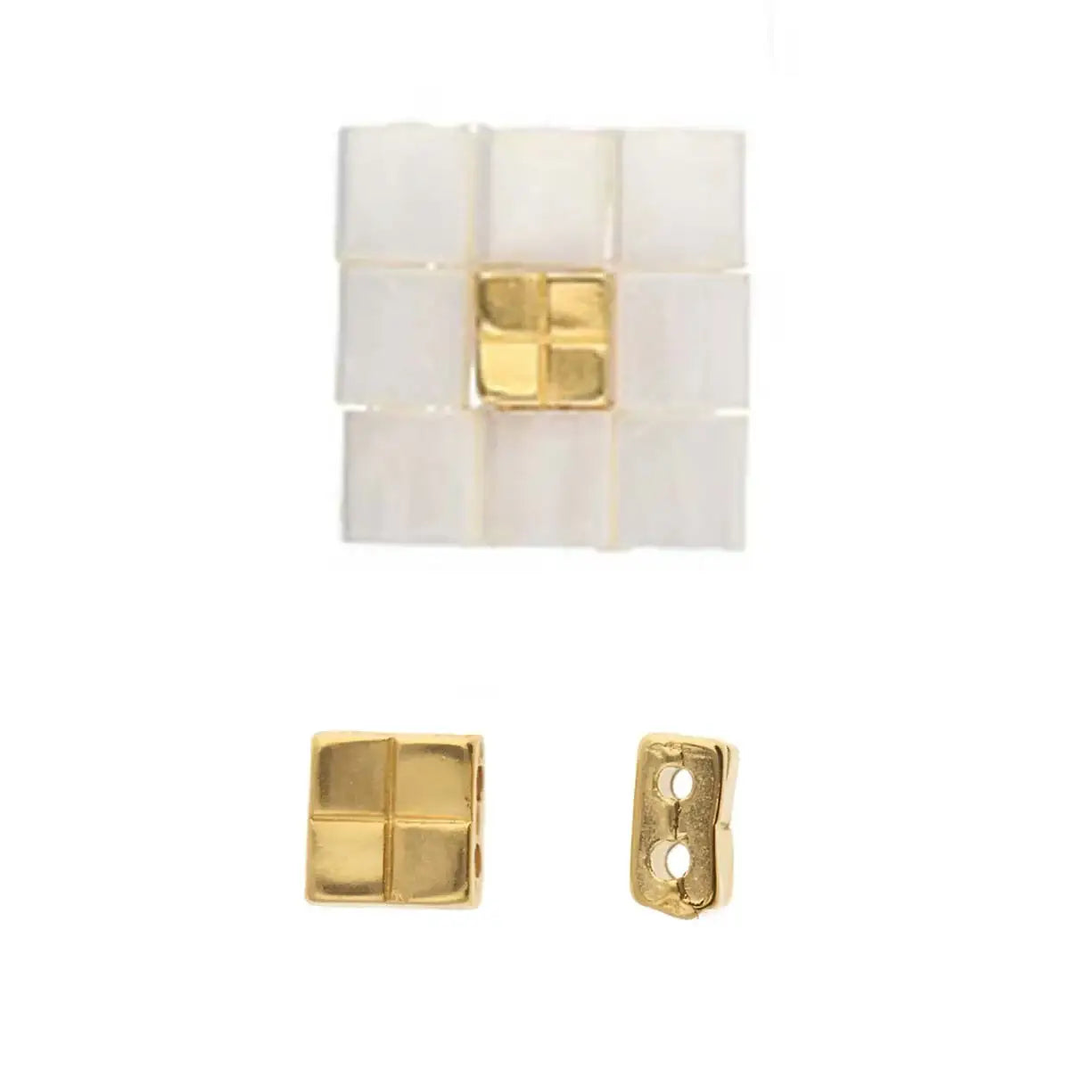 Cymbal Voutakos, Tila Bead Substitute, 5 Pcs