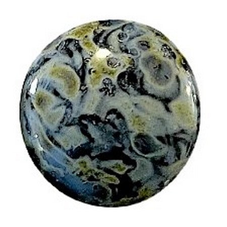 Cabochons par Puca, 25mm, Black Stony, 1 pc & 4 pcs