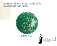 Cabochons par Puca, 18mm or 25mm, Frost Jade I Collection - The Argus Collection